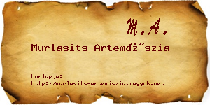 Murlasits Artemíszia névjegykártya